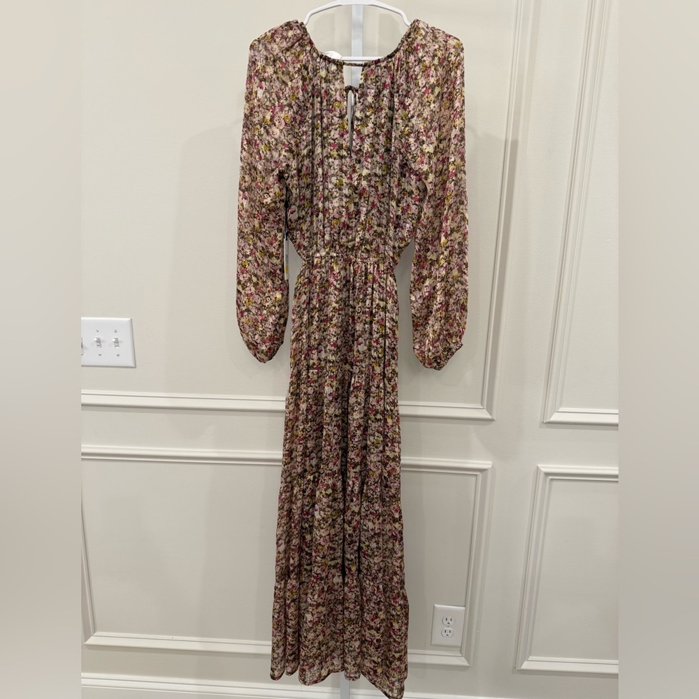NWT ASTR the Label Freya Floral Cut Out Midriff Maxi Dress - Picture 5 of 8